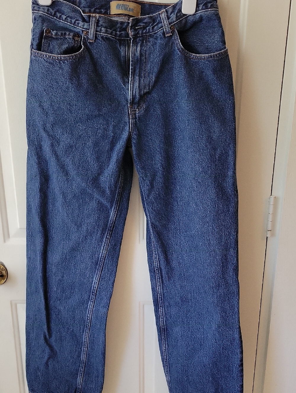Old Navy Men's Straight Jeans in Deep Blue Denim